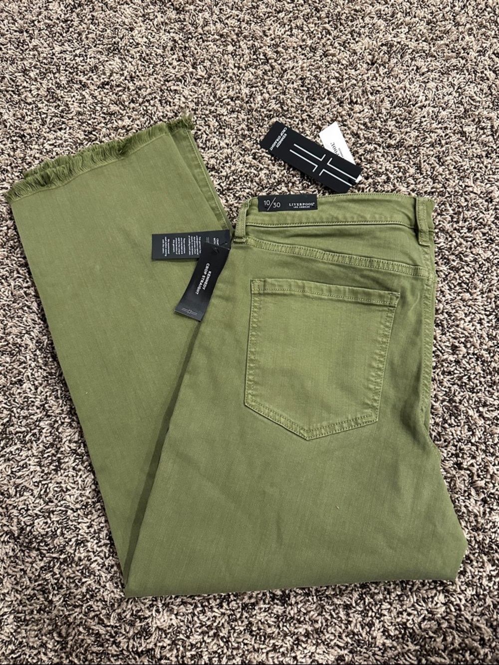 Liverpool Olive Green Jeans